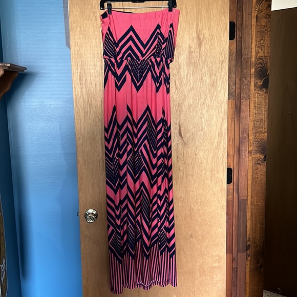 NWT Bongo strapless MAXI DRESS SZ Large - Picture 2 of 6